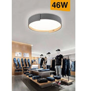 Trade Shop - Plafoniera Led Grigio 46 W Moderno Soffitto Rotonda Luce 4000k 3000k 6500k C49-g - -bianco Naturale      -