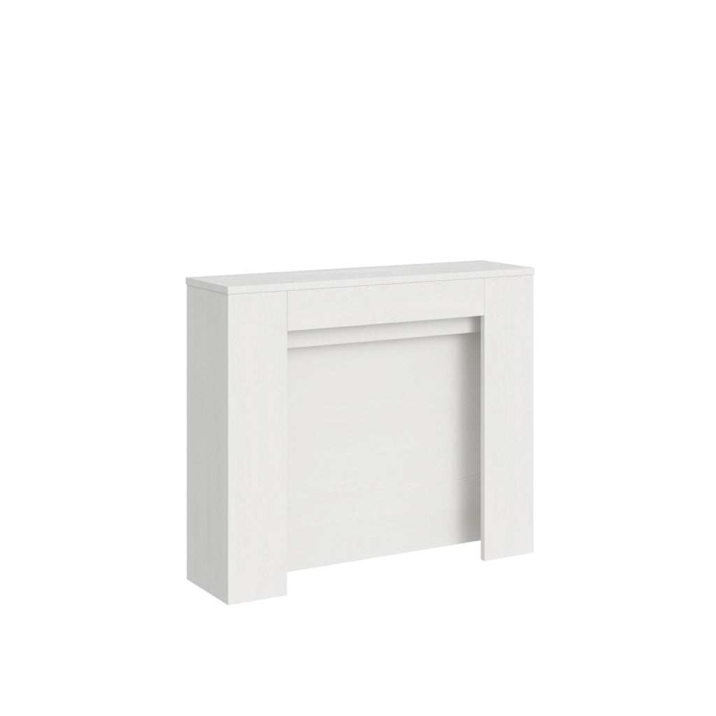 Consolle allungabile 90x25/211 cm Kivra Bianco Frassino