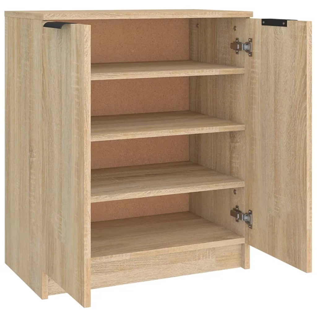 Scarpiera mobiletto portascarpe mobile per ingresso/corridoio/soggiorno legno Sonoma 59 x 35 x 70 cm marrone legno ingegnerizzato 02_0021705