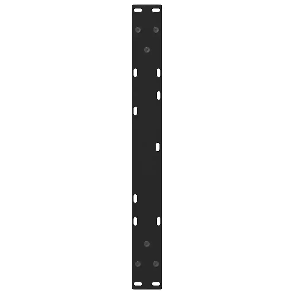 Gambe per Tavolino da Caffè a Forma di V 2 pz Nere 60x(42-43,3) cm Acciaio 4012552