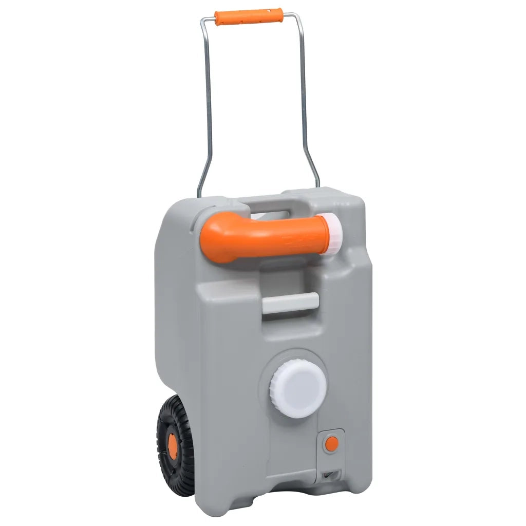 Serbatoio d'Acqua con Ruote per Campeggio 25 L Grigio CFW3384798