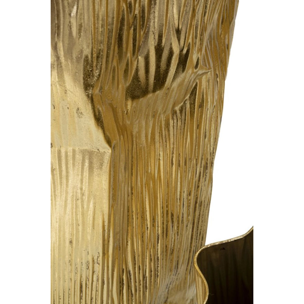 Set 3 portavasi Glolly oro in ferro dalle linee slanciate