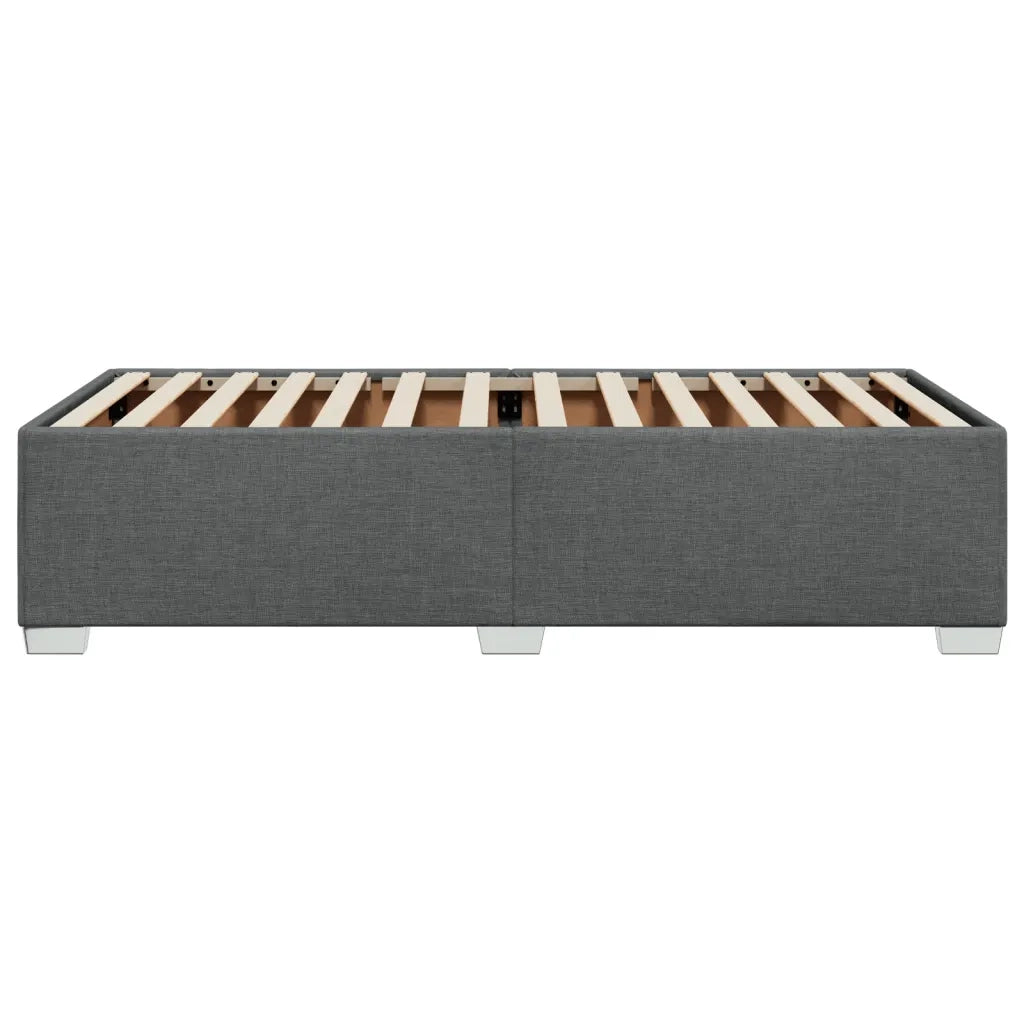 Giroletto senza Materasso Grigio Scuro 100x200 cm Tessuto