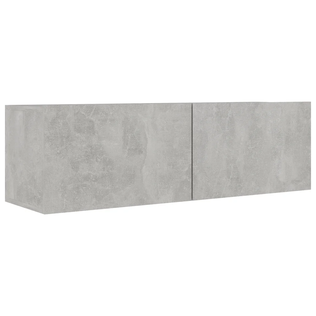 Set Porta TV 9 pz Grigio Cemento in Truciolato cod mxl 64431