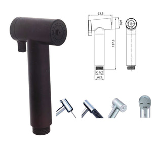 Doccetta idroscopino triplo utilizzo nera opaca