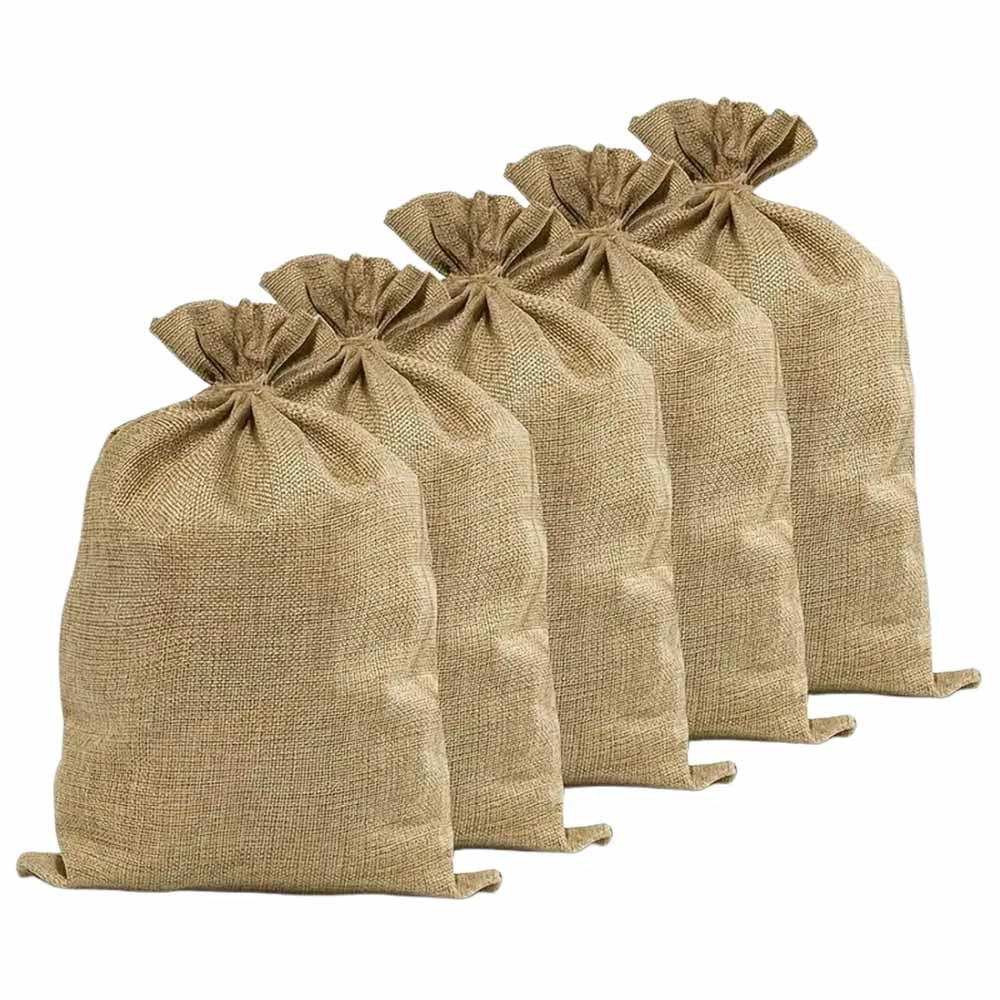 Sacco juta 50 cm x h 70 cm resistente e riutilizzabile set da 5 pezzi