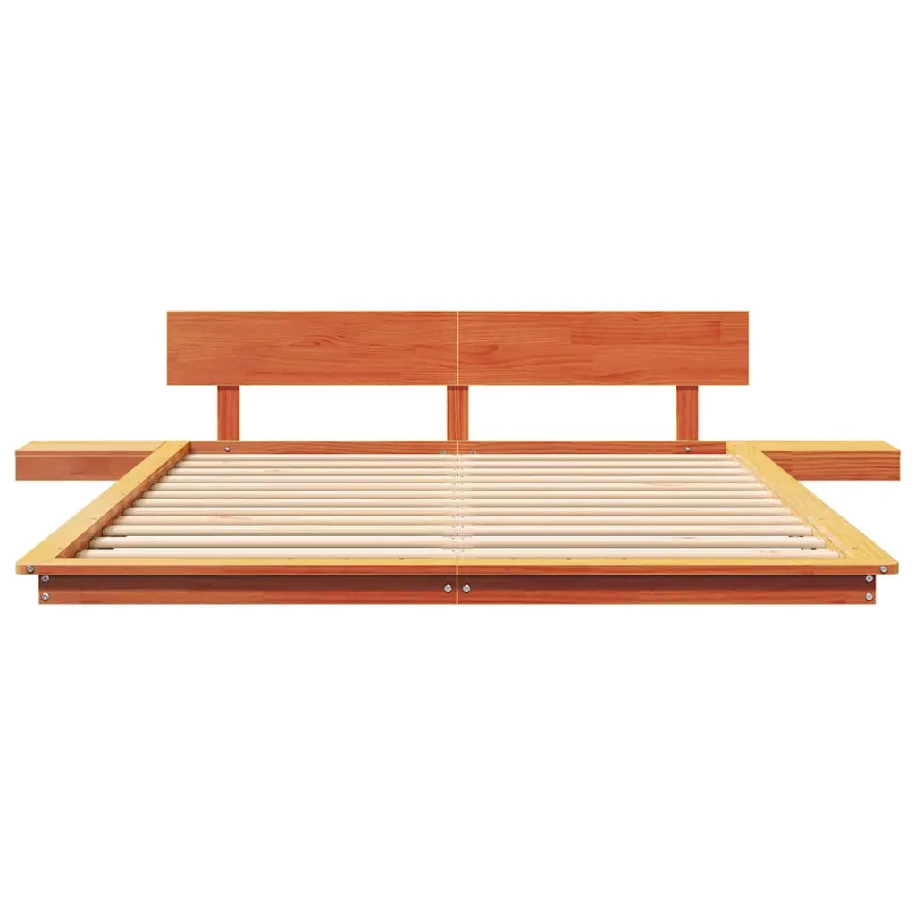 Struttura del letto Marrone 150 x 200 cm legno