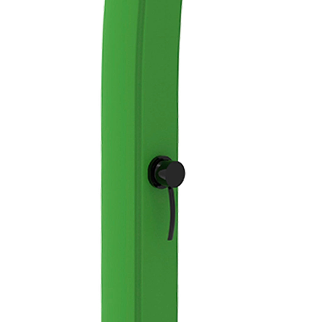 MPC Doccia Verde in Polietilene HD a Riscaldamento Solare con Serbatoio da 25 Litri e Rubinetti Neri Modello Rio Altezza 226 cm Soffione Rotondo Diametro 10 cm Ideale per Esterni