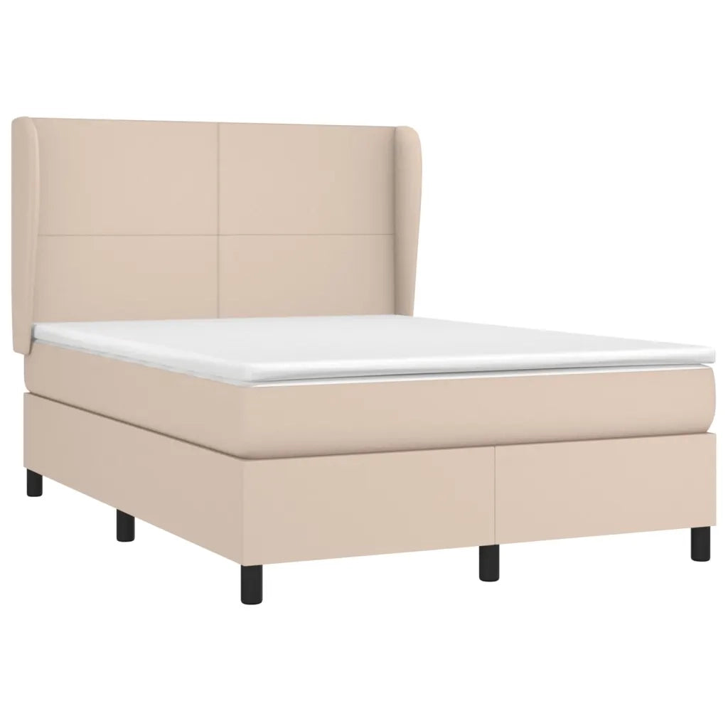 Giroletto a Molle con Materasso Cappuccino 140x190cm Similpellecod mxl 74253