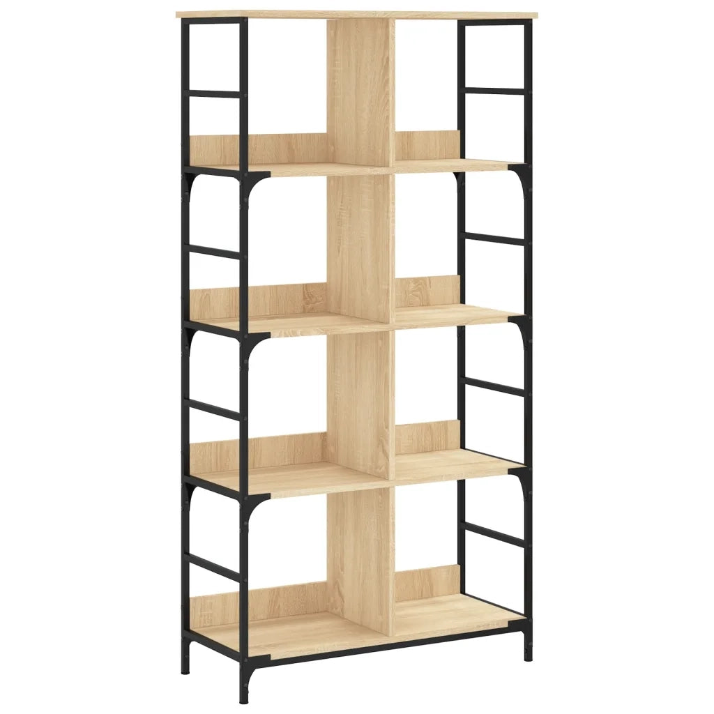 Libreria Rovere Sonoma 78,5x33x153 cm in Legno Multistrato 835255