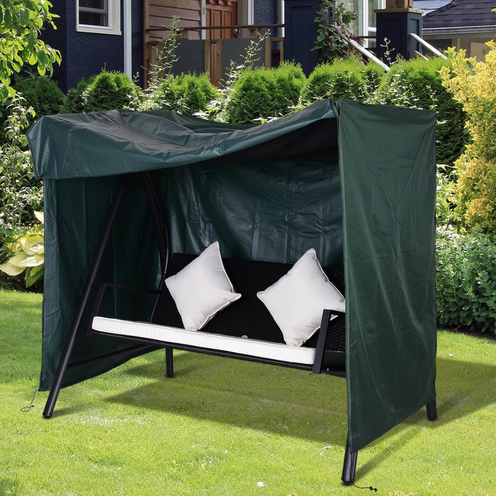 Cuscino per Dondolo da Giardino ¨C zephmum ¨C Verde 177x114x152cm