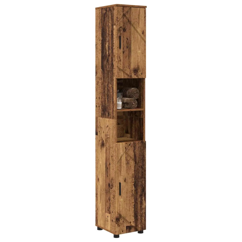Mobile da Bagno con porta Legno vecchio 30 x 35 x 192 cm 883342