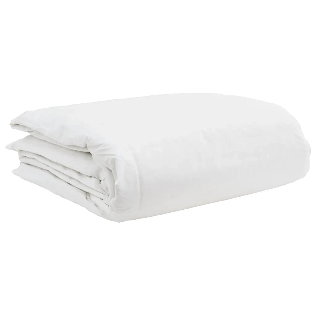 vidaXL Piumone con cuscino 3 pcs Bianco Piume
