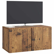 Mobile TV da Muro | Armadietto TV | Mobile Porta TV Legno antico 59,5 x 31 x 30 cm
