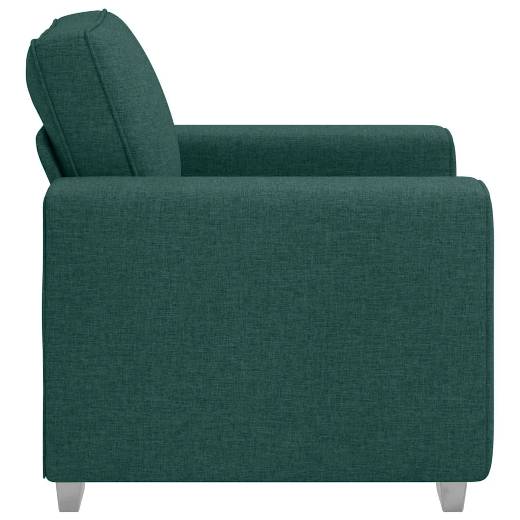 Poltrona Sofa Verde Scuro 100 cm Tessuto 4105212