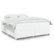 Letto matrimoniale | Letto per adulti | Giroletto Bianco 200x200 cm in Similpelle