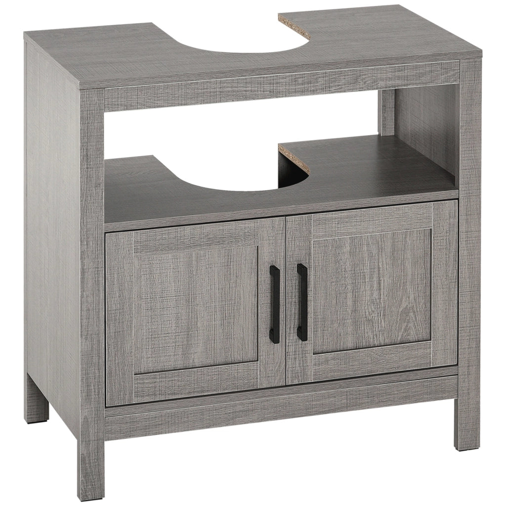Armadietto Sottolavabo per Bagno Moderno ¨C zephmum ¨C Grigio 60x30x60 cm
