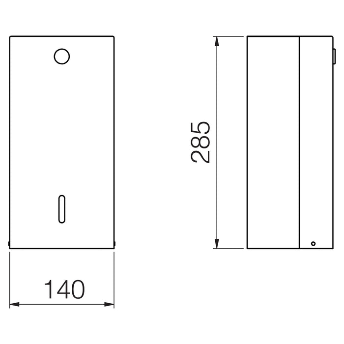 Lineabeta - Distributore a parete di carta interfogliata in acciaio lucido