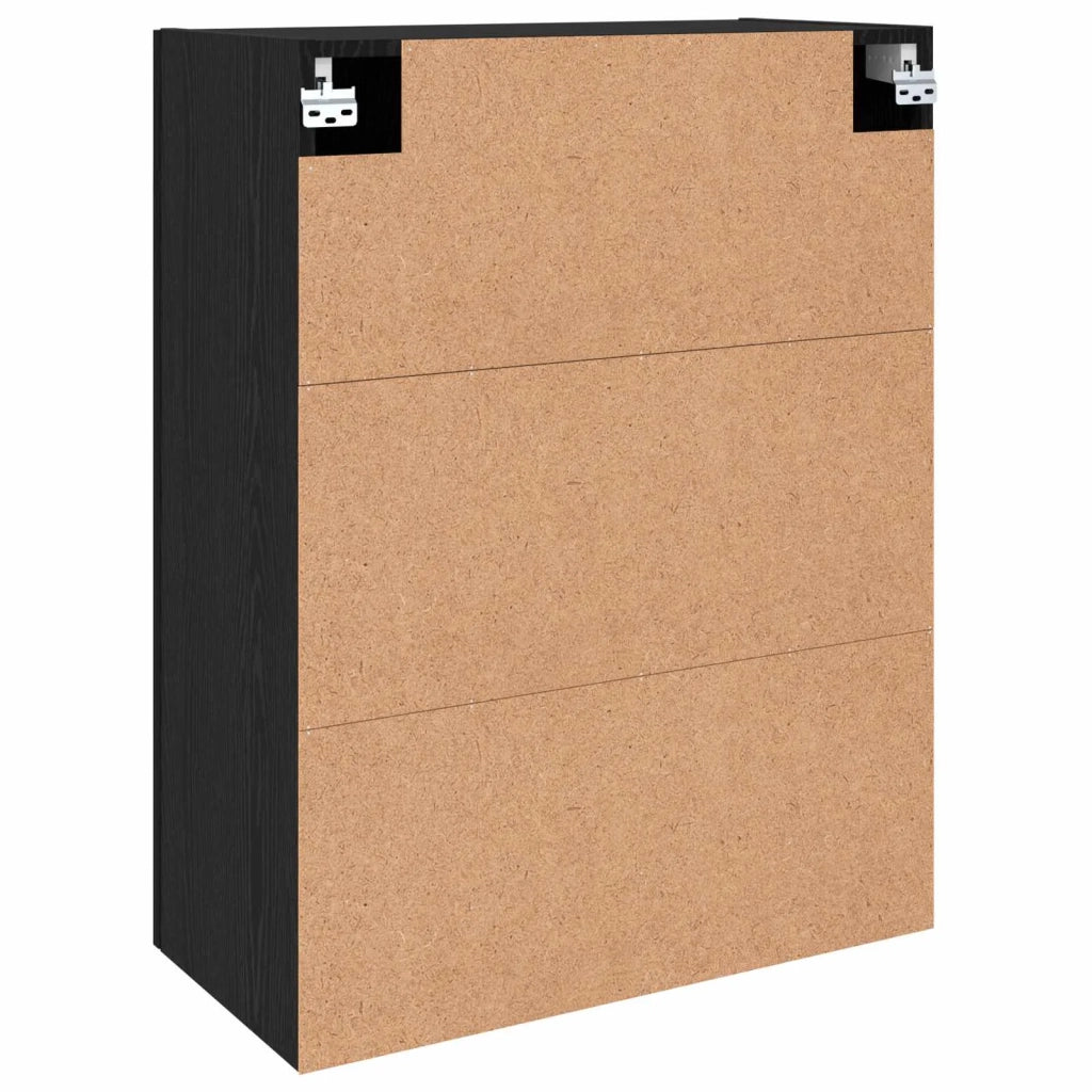 Mobiletto a muro 2 pcs Rovere Nero 69,5 x 34 x 90 cm 3394574
