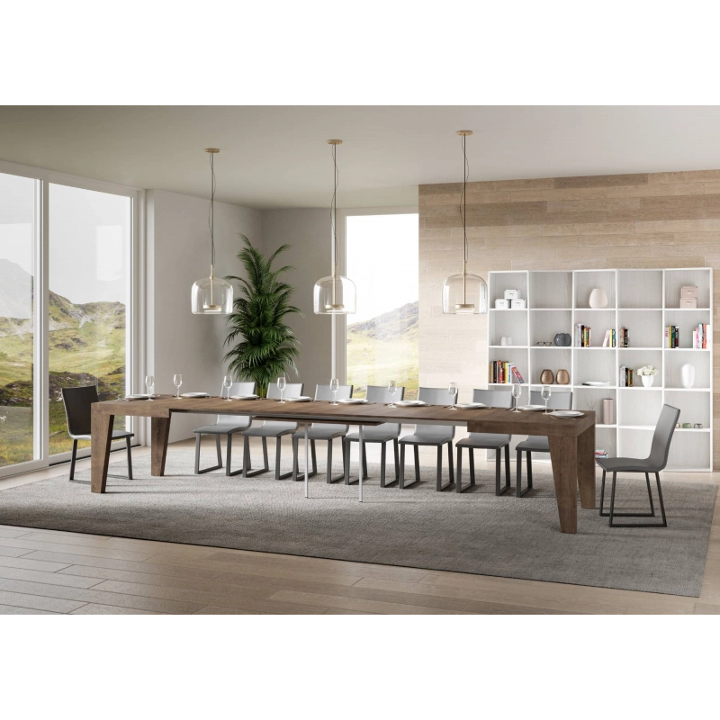 Tavolo allungabile 90x160/420 cm Naxy - Noce