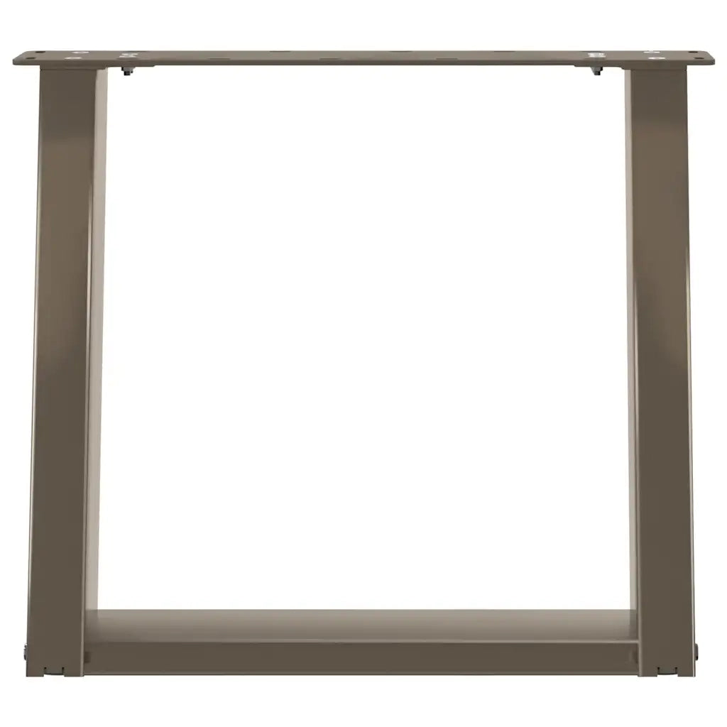 Gambe per Tavolino da Caff¨¨ a Forma di U 2 pz-Set di 2 Gamba per Tavolo Acciaio Naturale 50x(42-43) cm Acciaio 396122