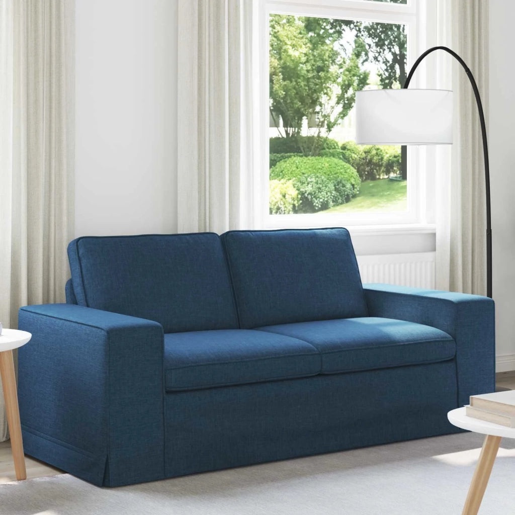 Divano | Divano da soggiorno | Sofa Blu 182 x 80 x 82 cm Tessuto