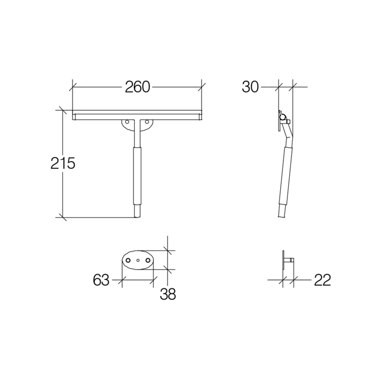 Lineabeta - Puliscivetro in acciaio inox / silicone antracite
