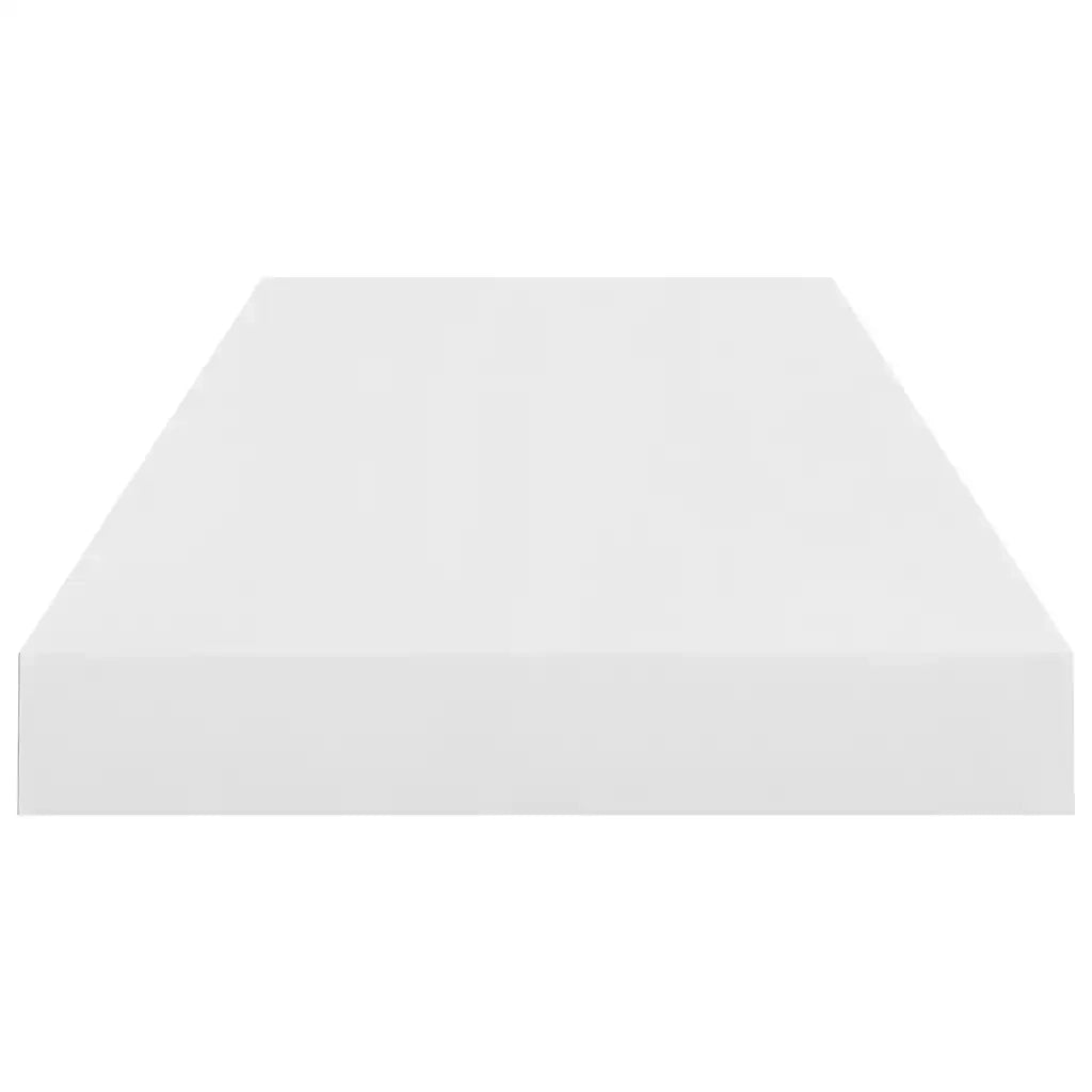 Scaffale a Parete Bianco Lucido 60x23,5x3,8 cm in MDF 323748