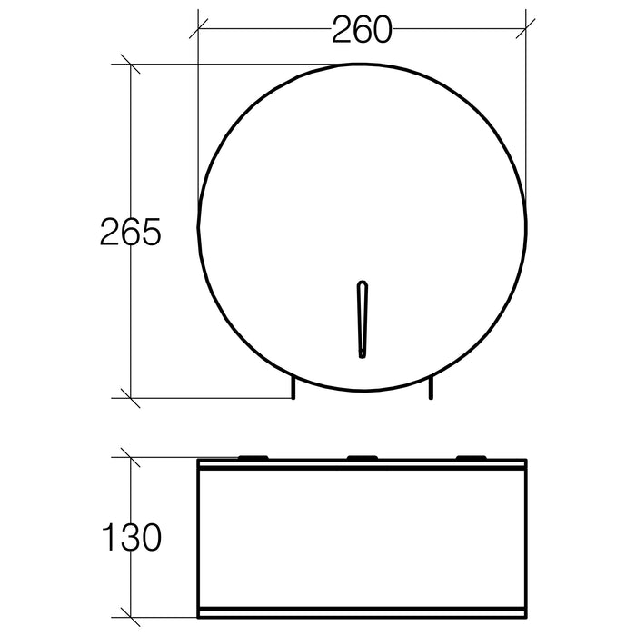 Lineabeta - Distributore carta Igienica Othello in acciaio lucido