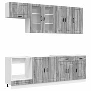 Unità Cucina PORTO 8 pcs Sonoma grigio Legno ingegnerizzato 3438179