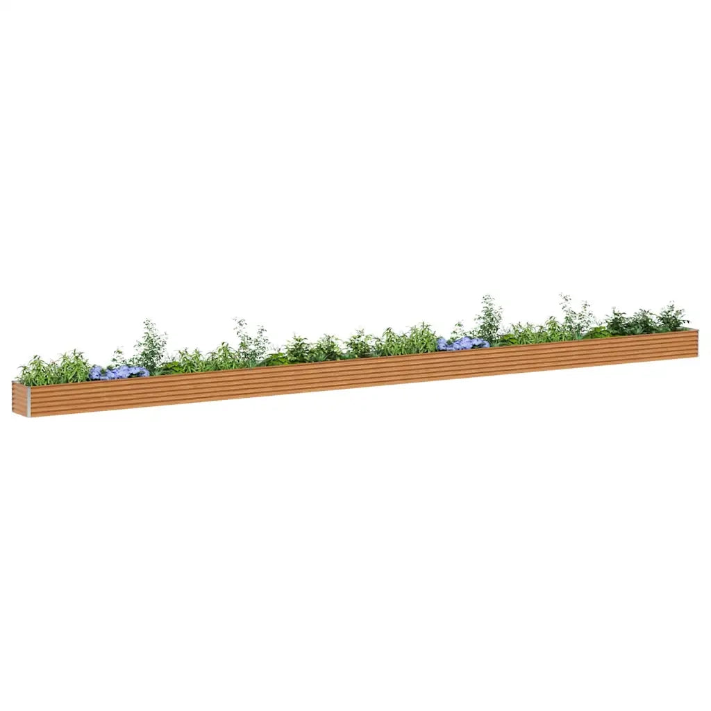 Fioriere | Cassetta per fiori | Letto rialzato da giardino 970 x 50 x 36 cm Acciaio zincato