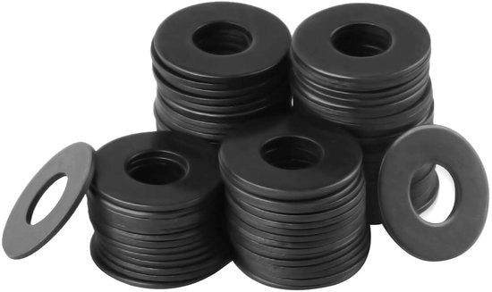 Plastiche Spie di Distanza Premium 120 pezzi, M6 x 12 mm, aghi di Distanza in acciaio di carbonio neri