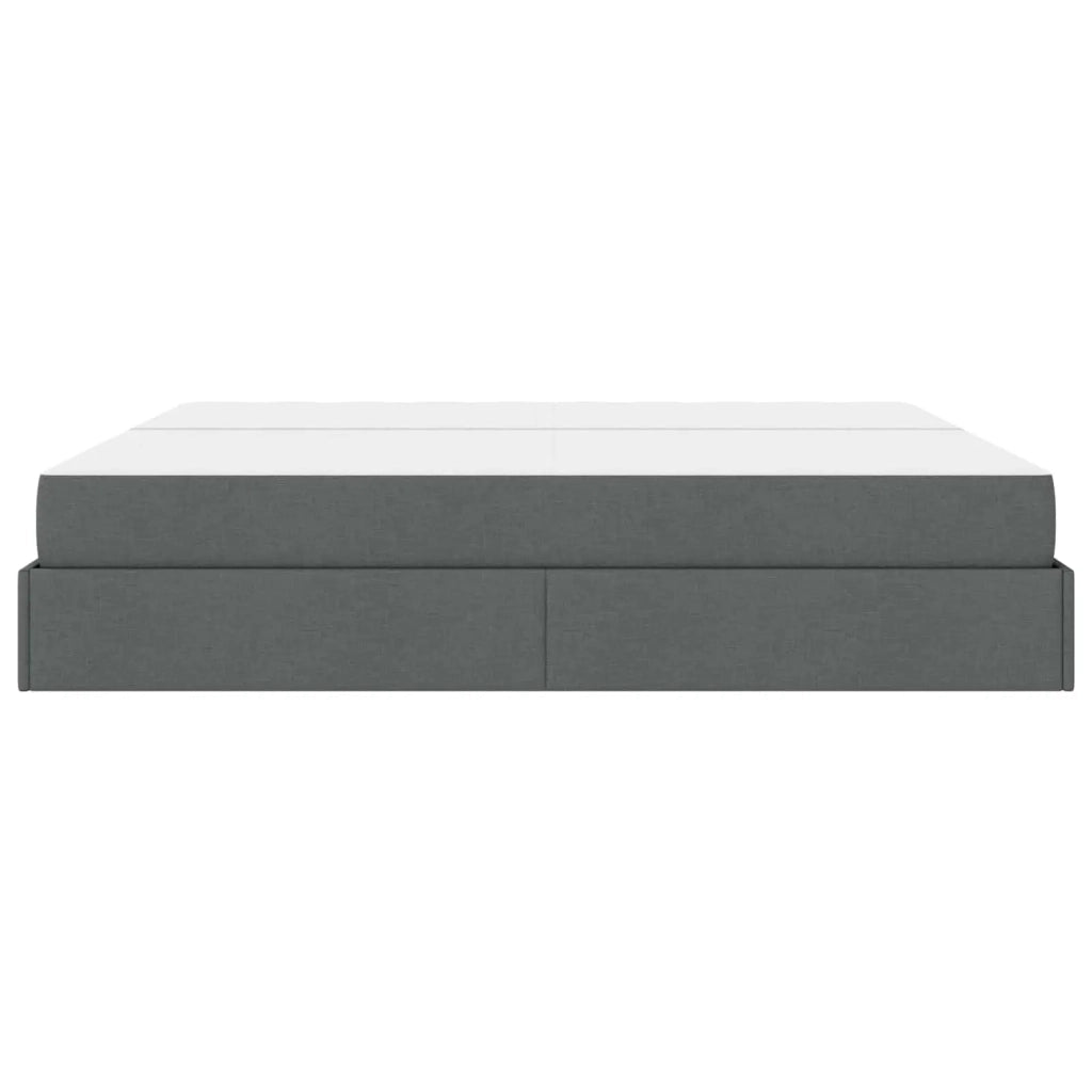 Struttura letto con materasso 2 pcs Grigio Sfumato Tessuto