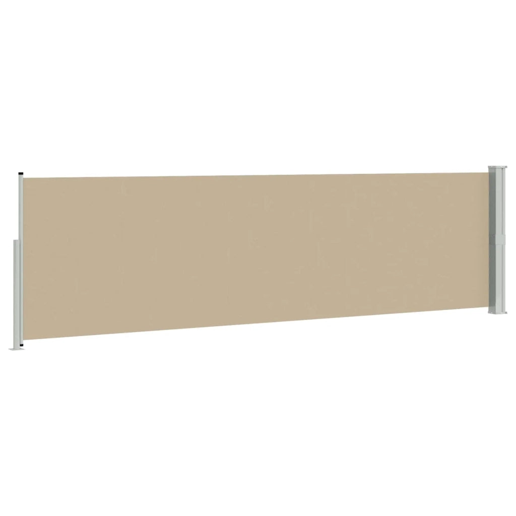Tenda laterale retrattile Beige 500 x 140 cm Poliestere 42035331