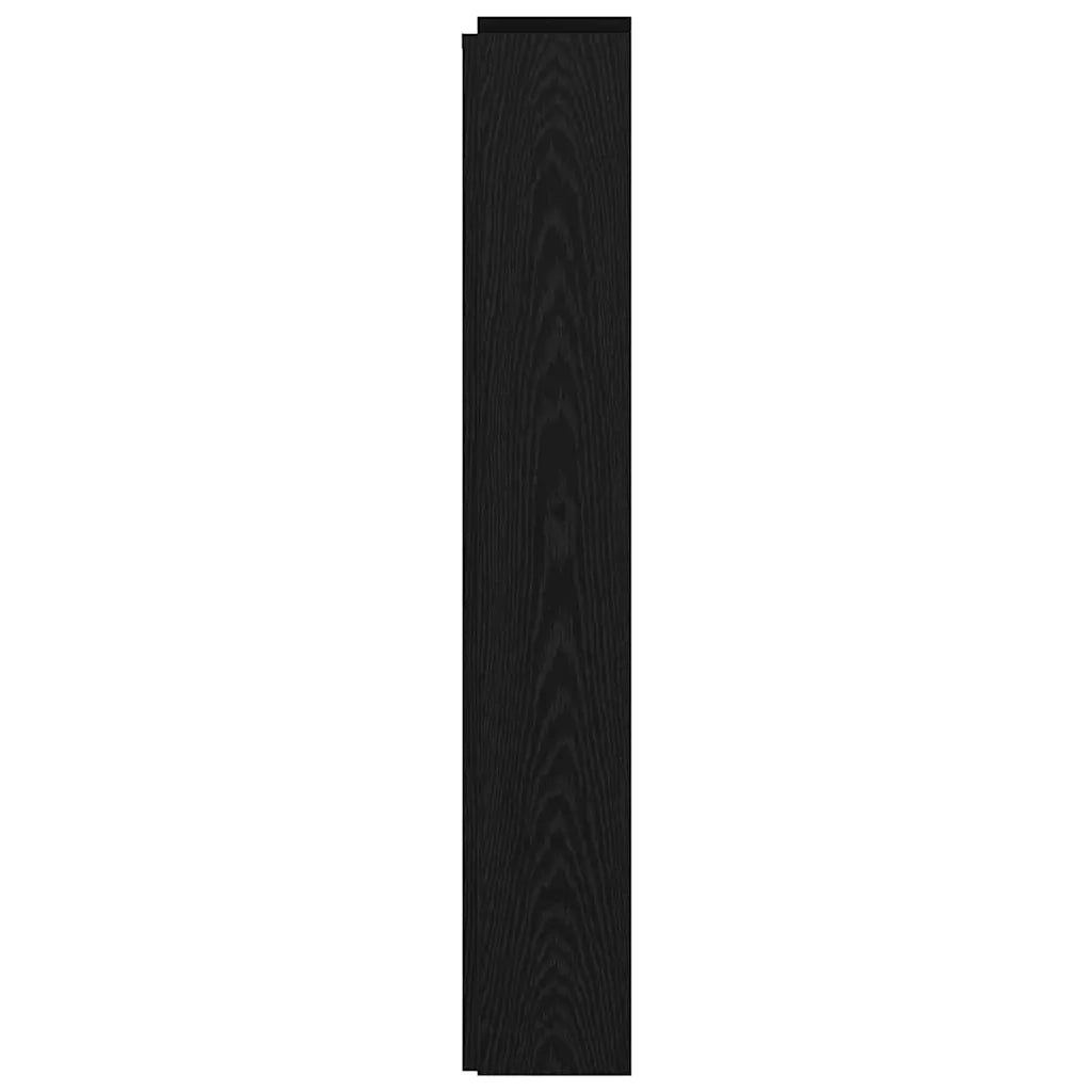 Testiera-Testata-Testiera Decorativa Rovere Nero 160 x 17 x 104,5 cm Legno multistrato