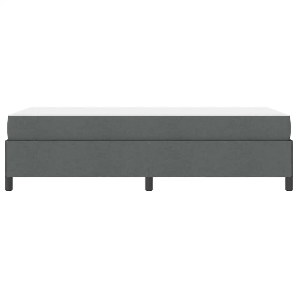 vidaXL Letto a molle Grigio scuro e Nero 90 x 190 cm