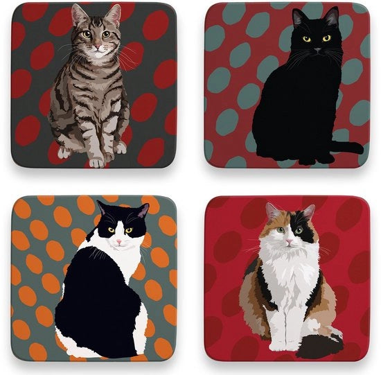 Sostegni per gatti Leslie Gerry, set da 4 pezzi