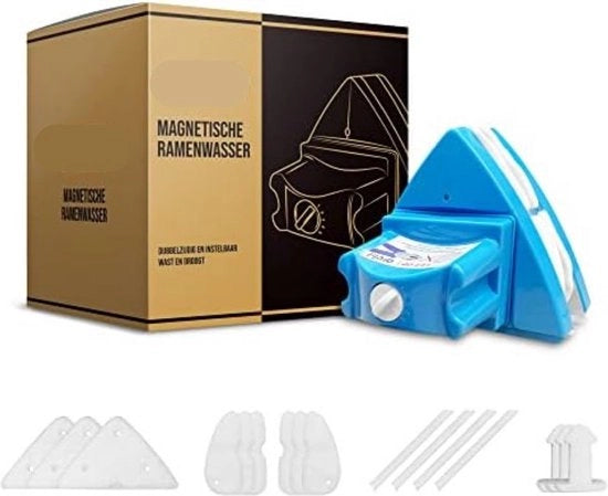 Pulitore di vetro magnetico - Pulitore di vetro magnetico per vetri singoli - Pulitore di vetro magnetico per vetri a doppia camera - Pulitore di vetro magnetico per vetri singoli e doppia camera