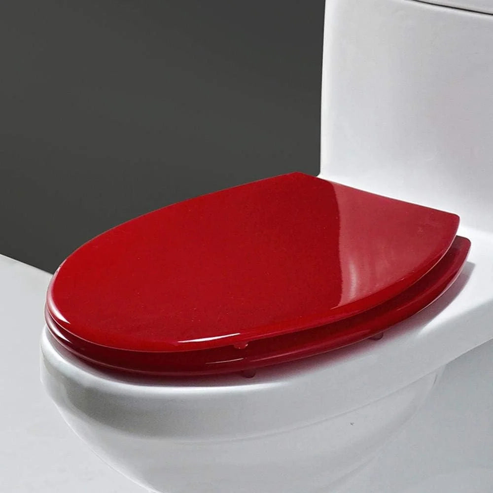 Tapa de wc, asiento de inodoro familiar, cierre suave, con bot n