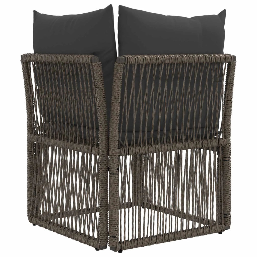 Unità divano angolare Grigio polyrattan 42026711