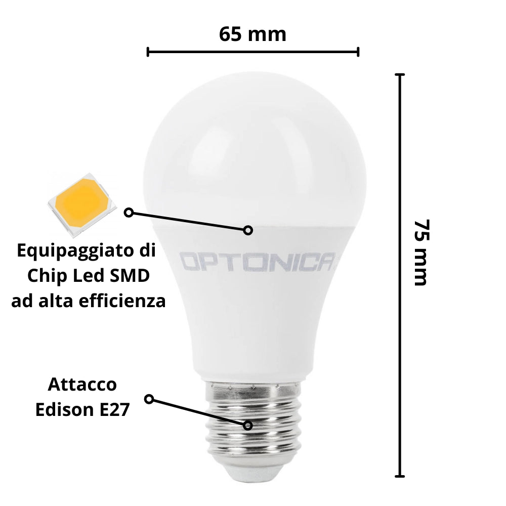 Lampadina led goccia e27 5,5 watt equivalente 40 watt risparmio energetico *** temperatura colore lampada 4500k bianc...