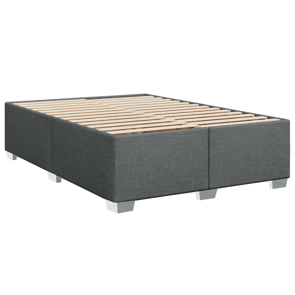 Letto box spring con materasso Grigio Scuro 140 x 200 cm 3450503