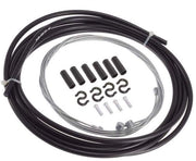 Kit di cavi per freni bicicletta - Duraturo - Cavi per freni bicicletta - Cassetta in PVC - Lunghezza cavi 2,5m - Cavi per freni anteriori e posteriori - Inclusi copri cavi - Kit di cavi per freni bicicletta