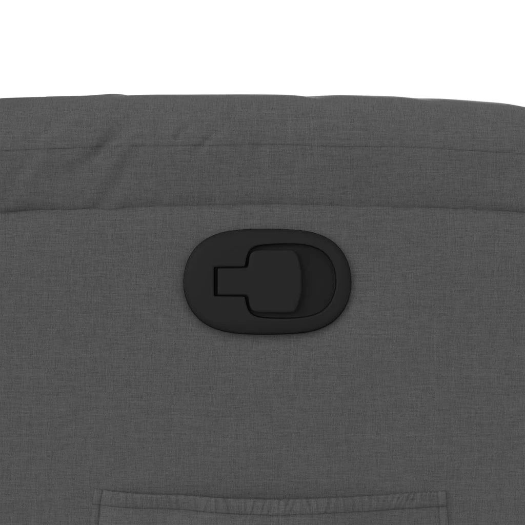 Divano Sedia-Poltrona reclinabile in Tessuto Grigio Scuro 998955