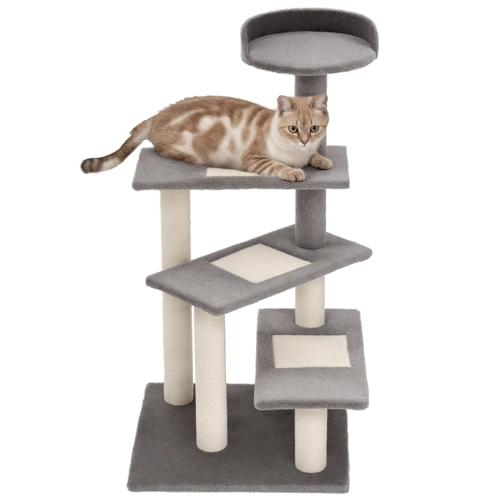 Tiragraffi per Gatti ¨C zephmum ¨C 100 cm, Beige e Grigio