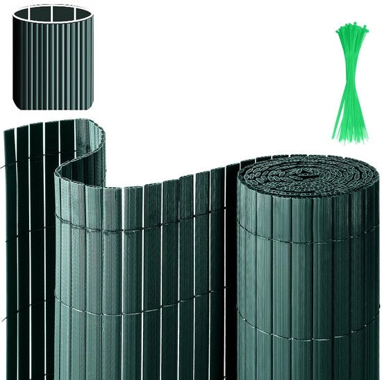 Schermo per giardino in PVC da 0,9x3m per privacy - separazione per giardino e schermo per balcone da 0,9x3m - verde 0,9x3m