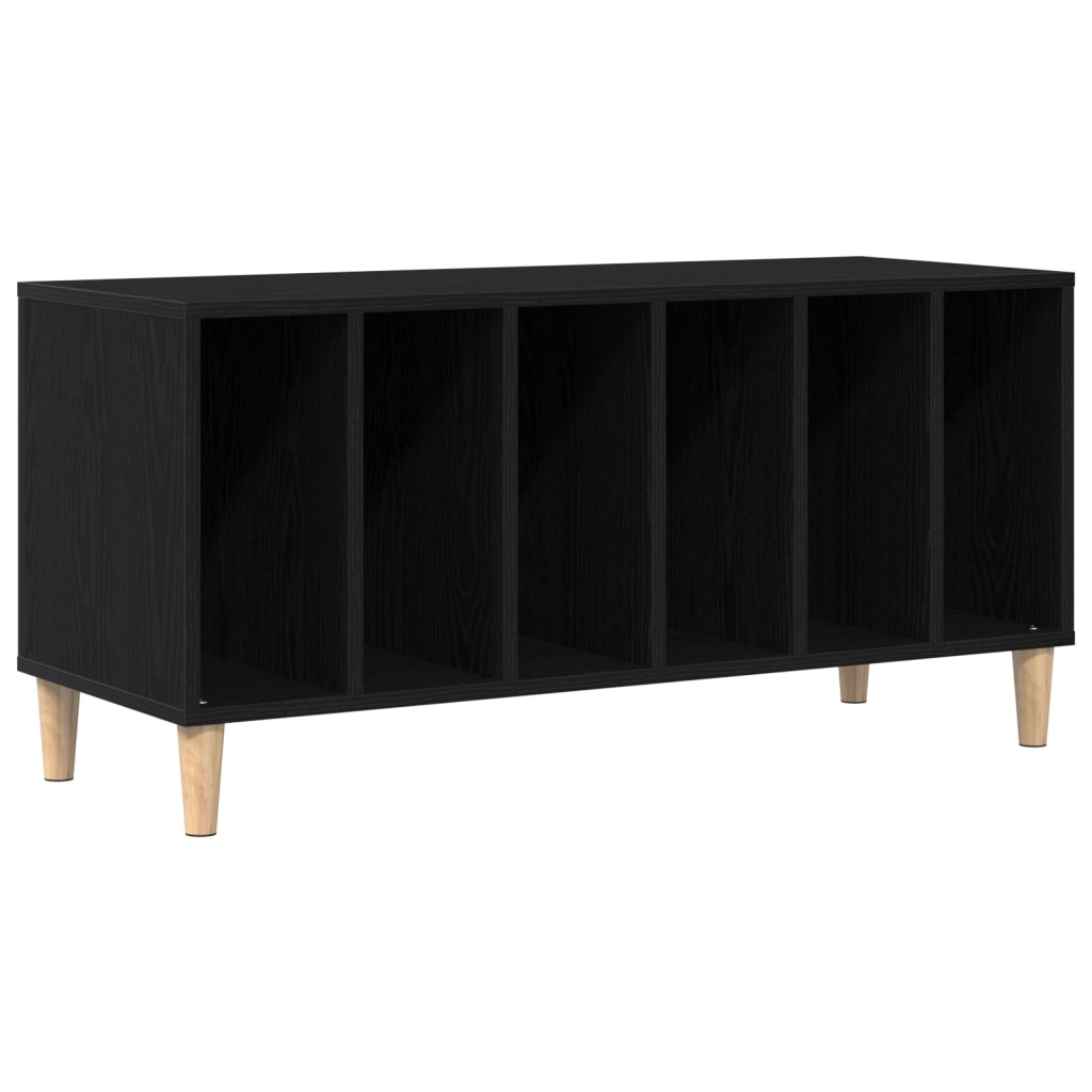 Armadio per dischi  Nero Quercia 100x38x48 cm Legno ingegnerizzato