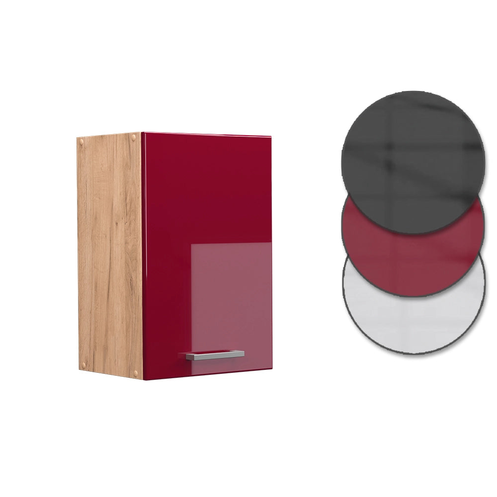 Vicco Pensile da cucina Rosso lucido 40 cm