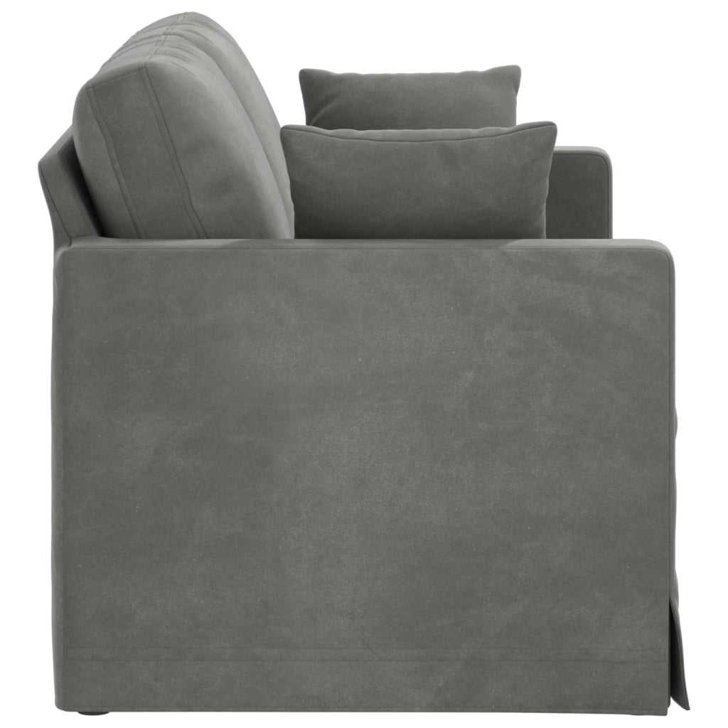 Divano Grigio scuro 138 x 78 x 80 cm Velluto 42024414