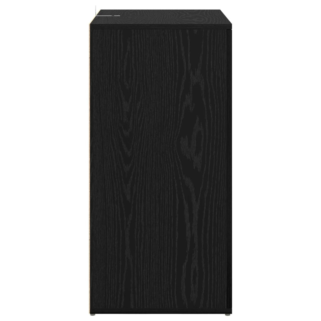 Credenza Rovere Nero 59 x 39 x 80 cm Legno multistrato